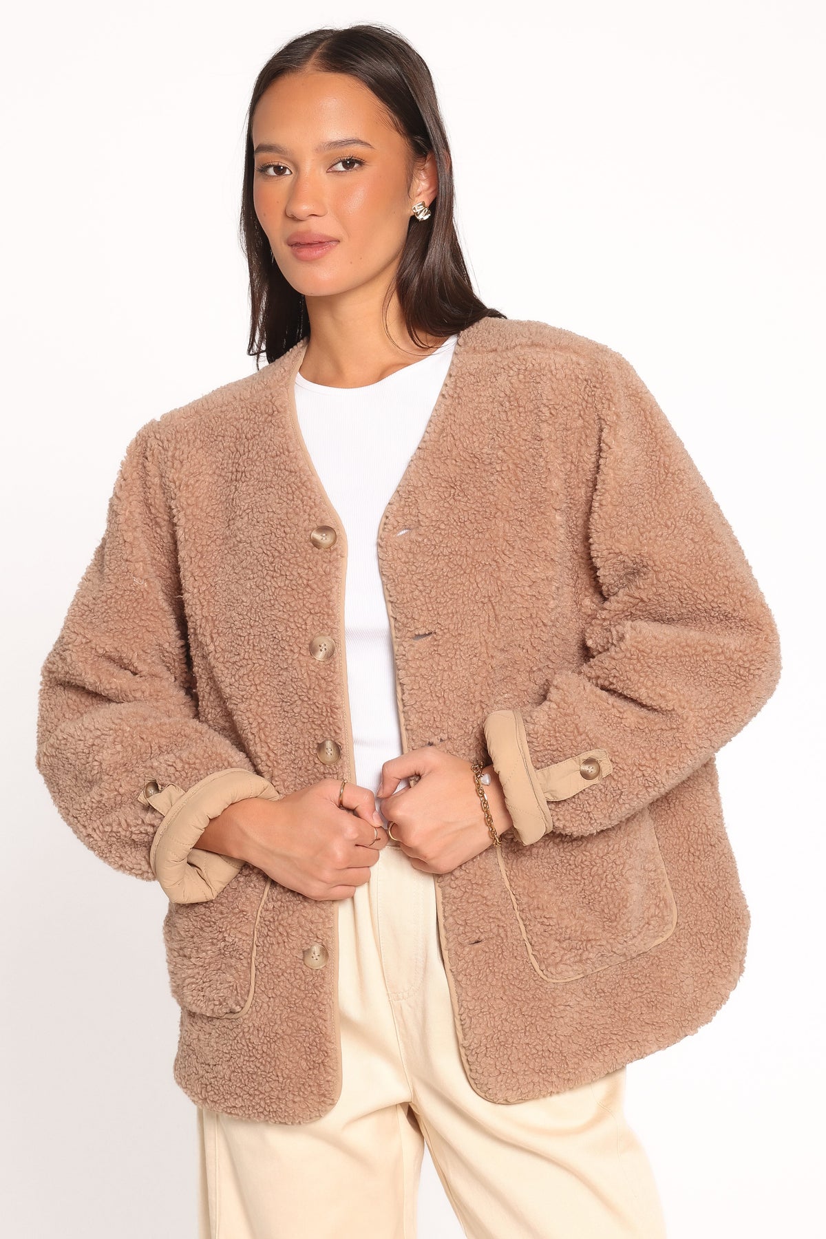 Denver Reversible Puffer Jacket - Camel