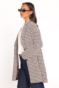 Car Coat - Brown Plaid
