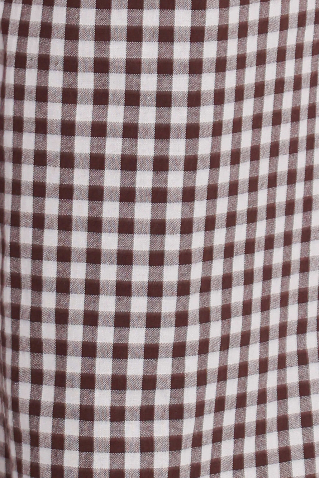 Straight Leg Pants - Brown Gingham