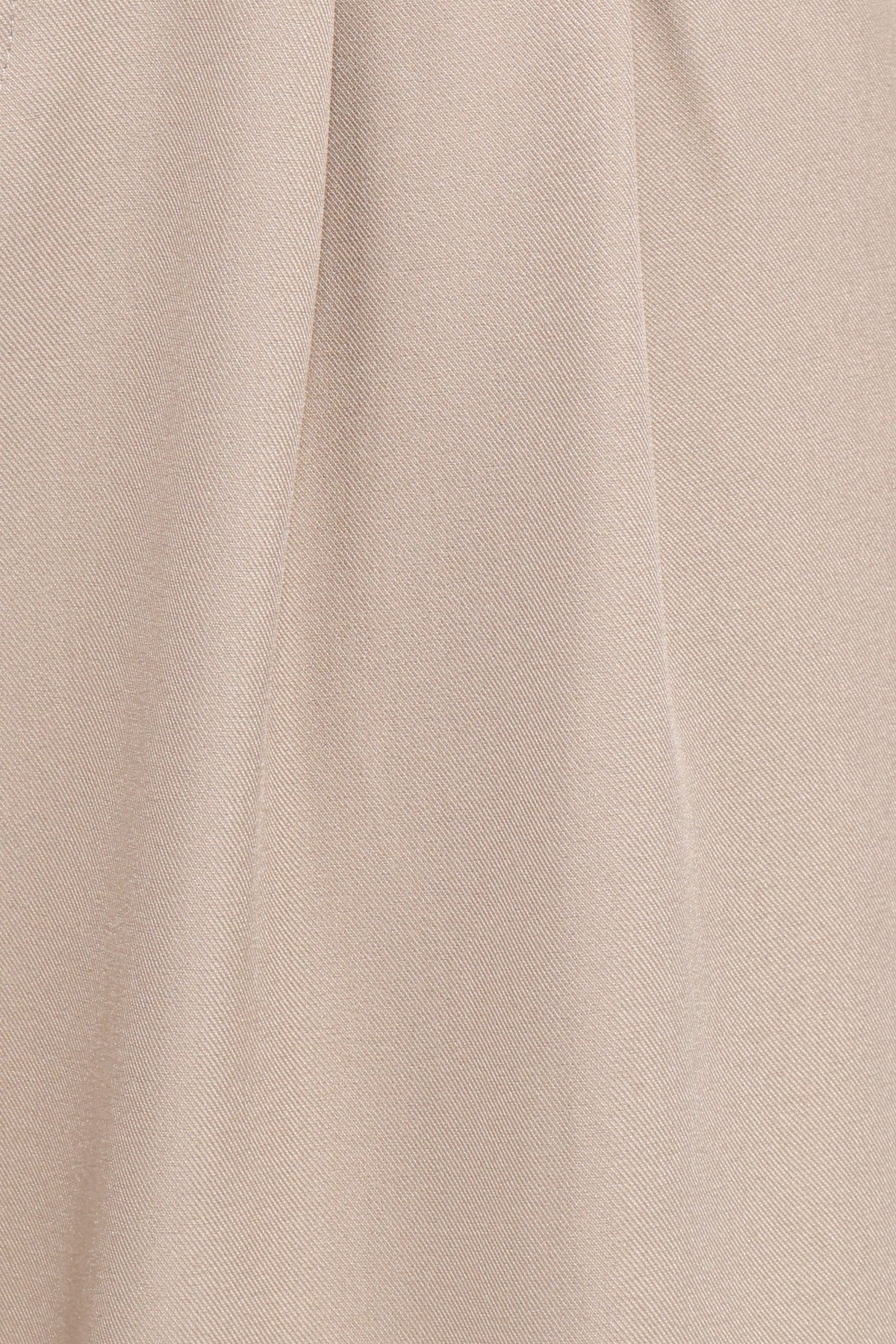 Wide Leg Pants - Taupe Pleat