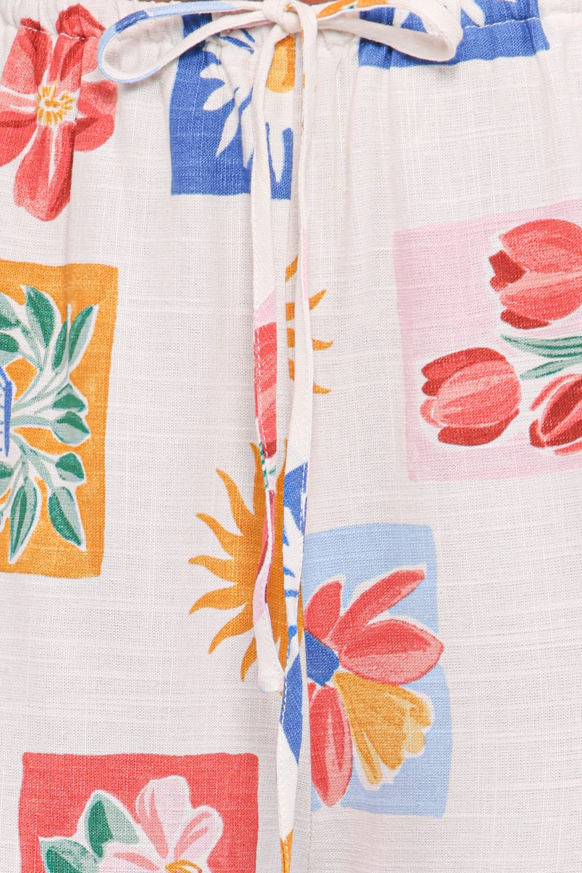 Hose mit weitem Bein – Tulpenmuster