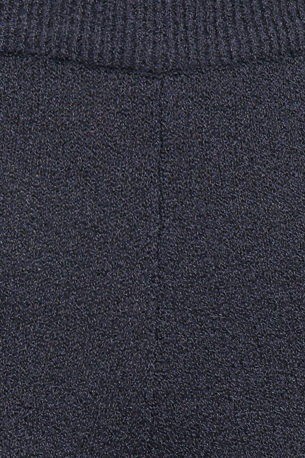 Straight Leg Knit Pants - Navy