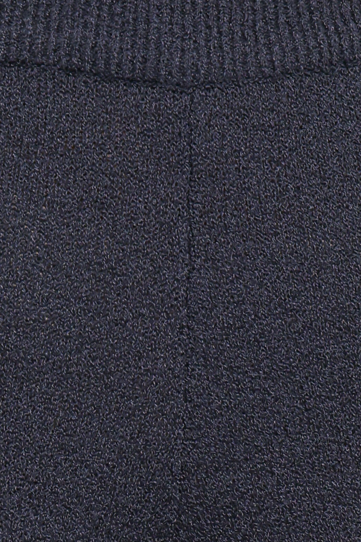 Straight Leg Knit Pants - Navy