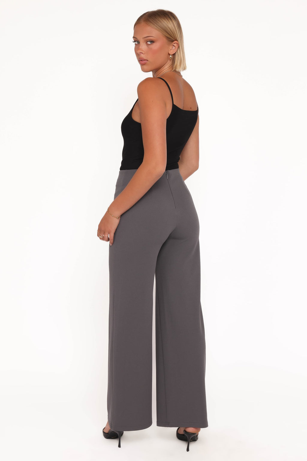 Straight Leg Pants - Slate Grey