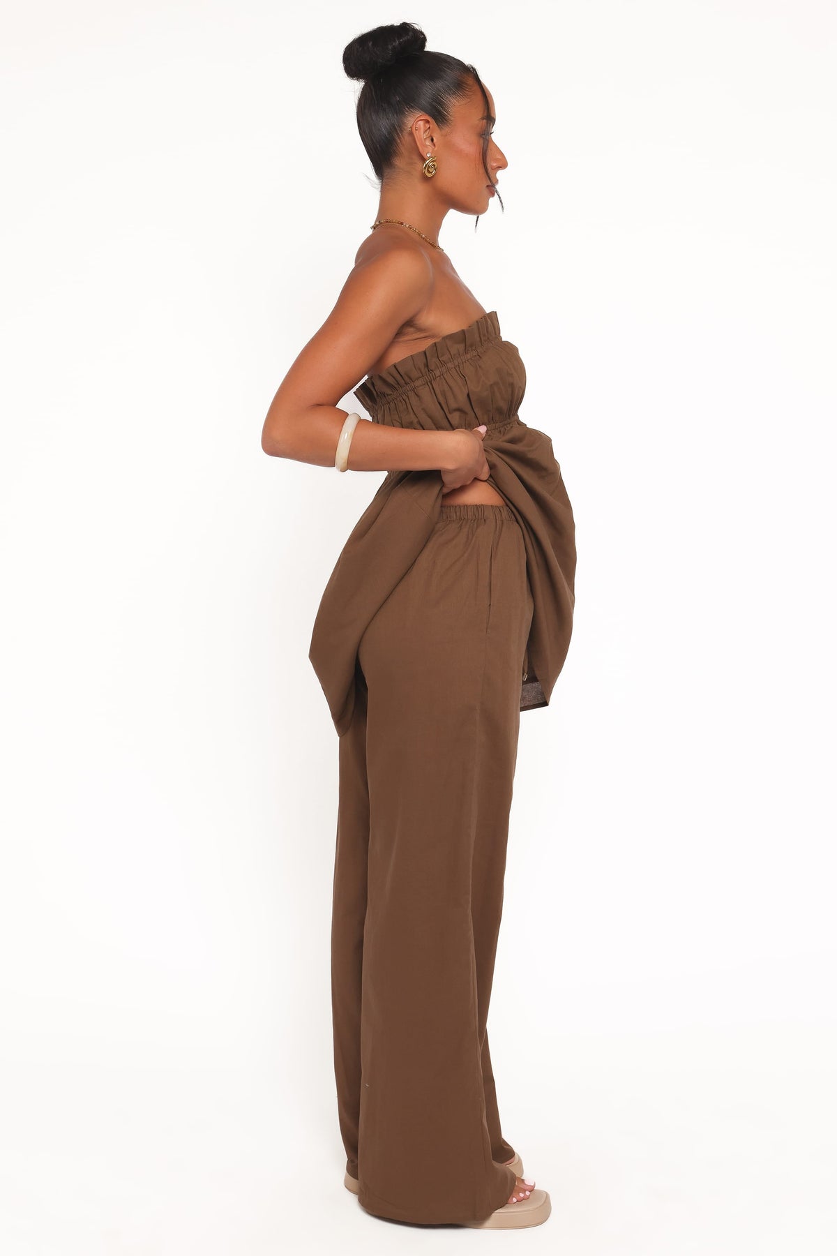 Cotton Pants - Brown