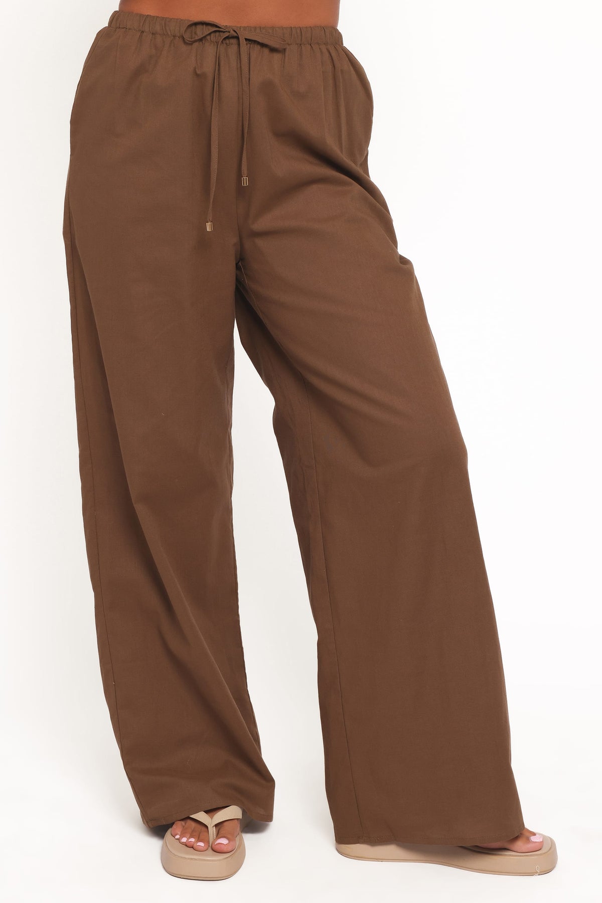 Cotton Pants - Brown