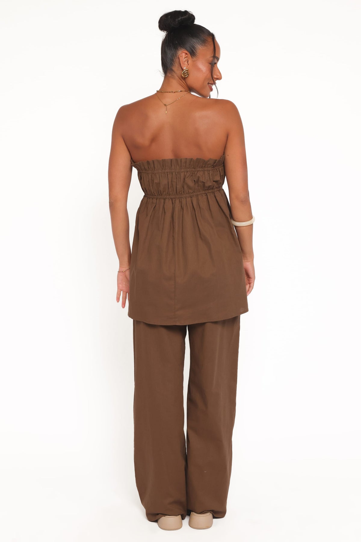 Cotton Pants - Brown