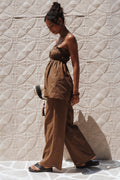 Cotton Pants - Brown