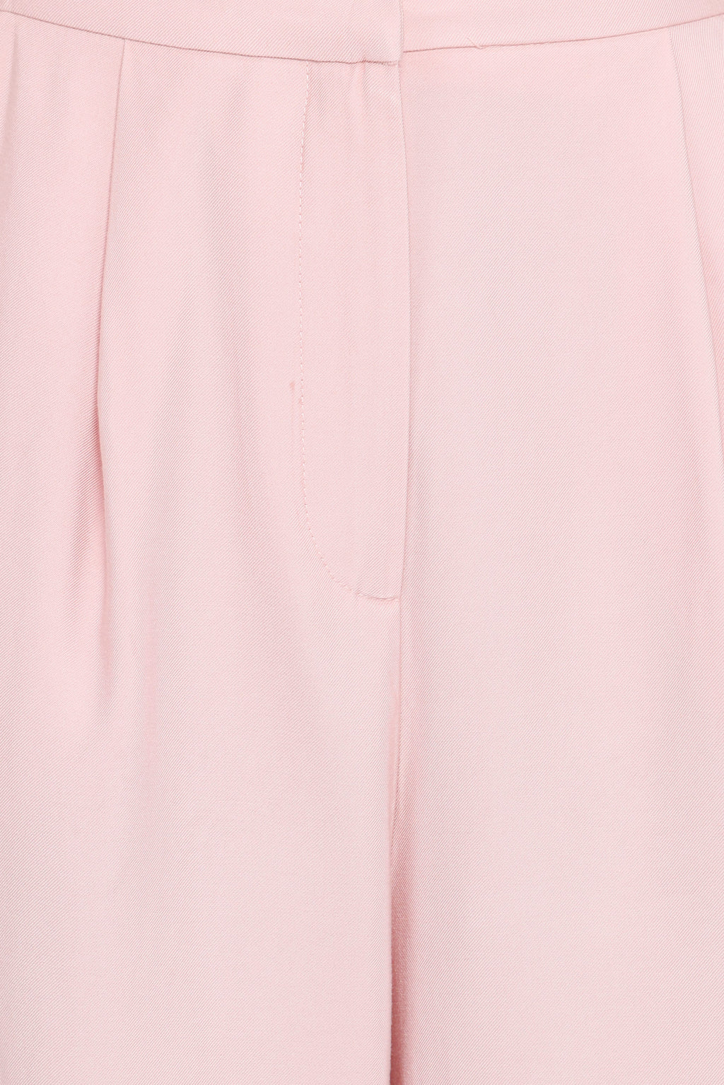Pantalones de pierna ancha - plisado rosa pálido