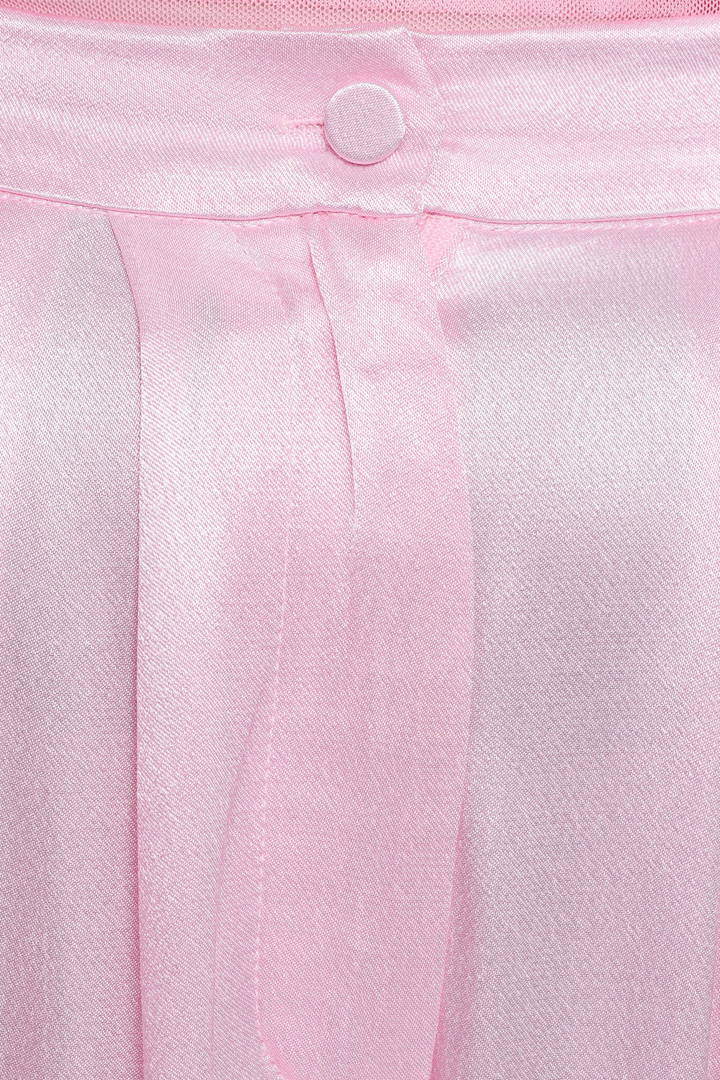 Hose mit weitem Bein – Rosa, plissiert