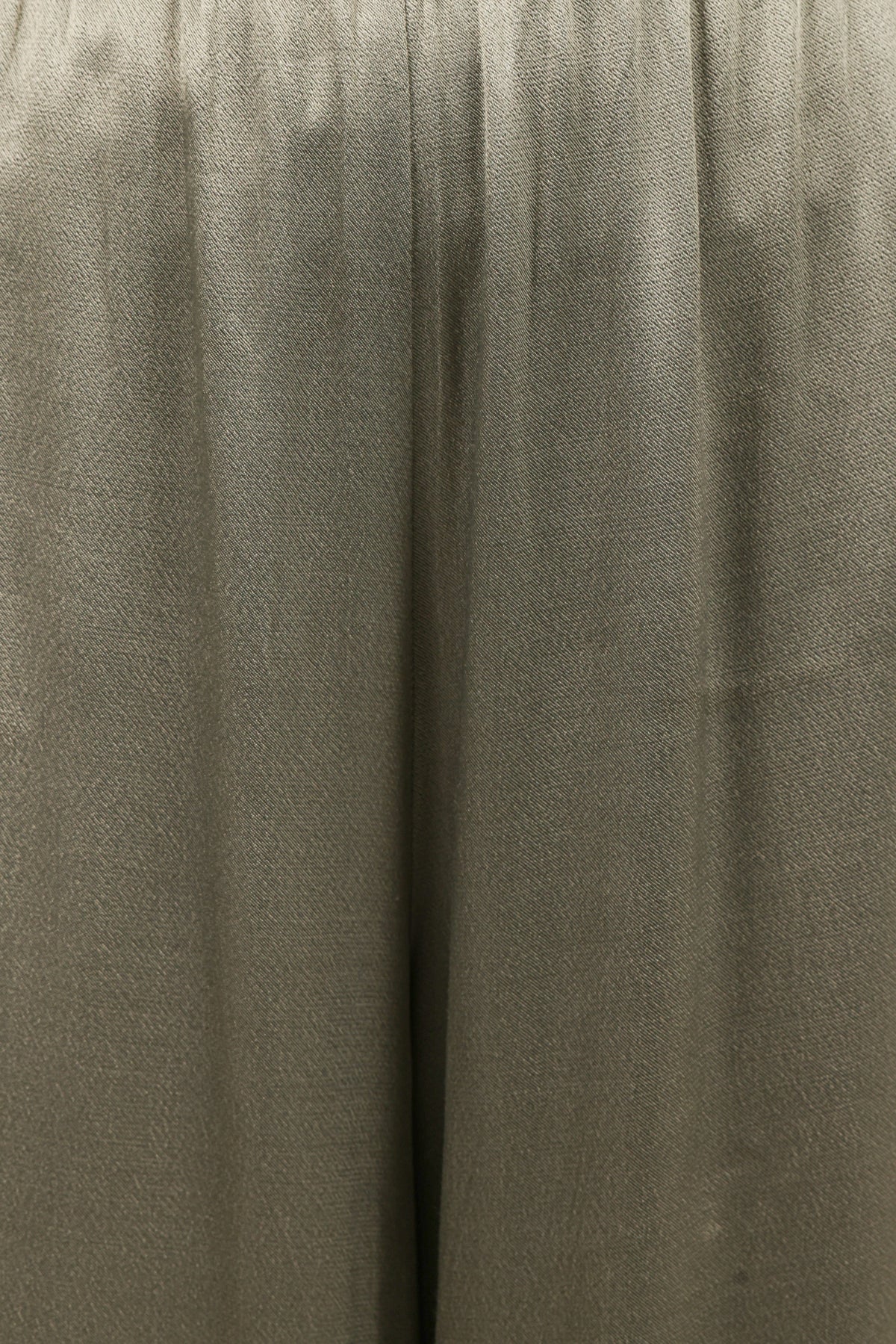 Wide Leg Satin Pants - Sage