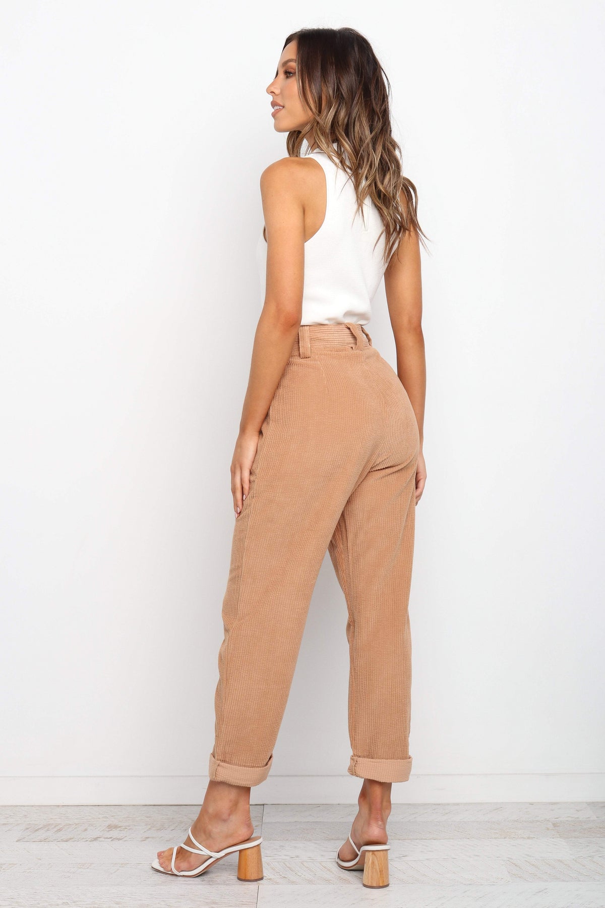 Corduroy Pants - Beige