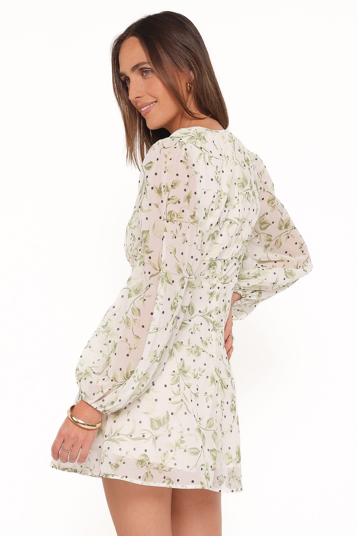 Mini Dress - Green Leaf