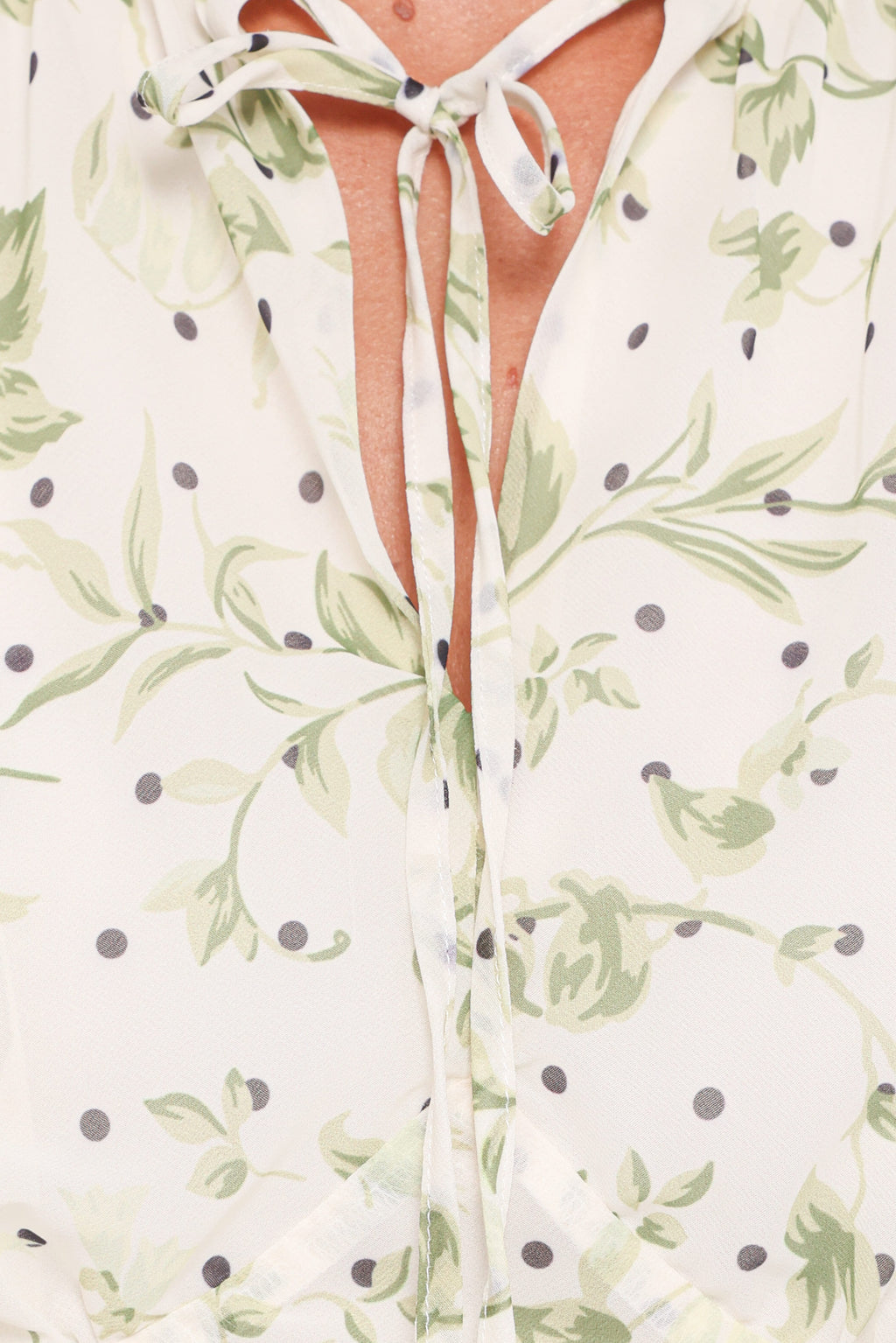 Mini Dress - Green Leaf