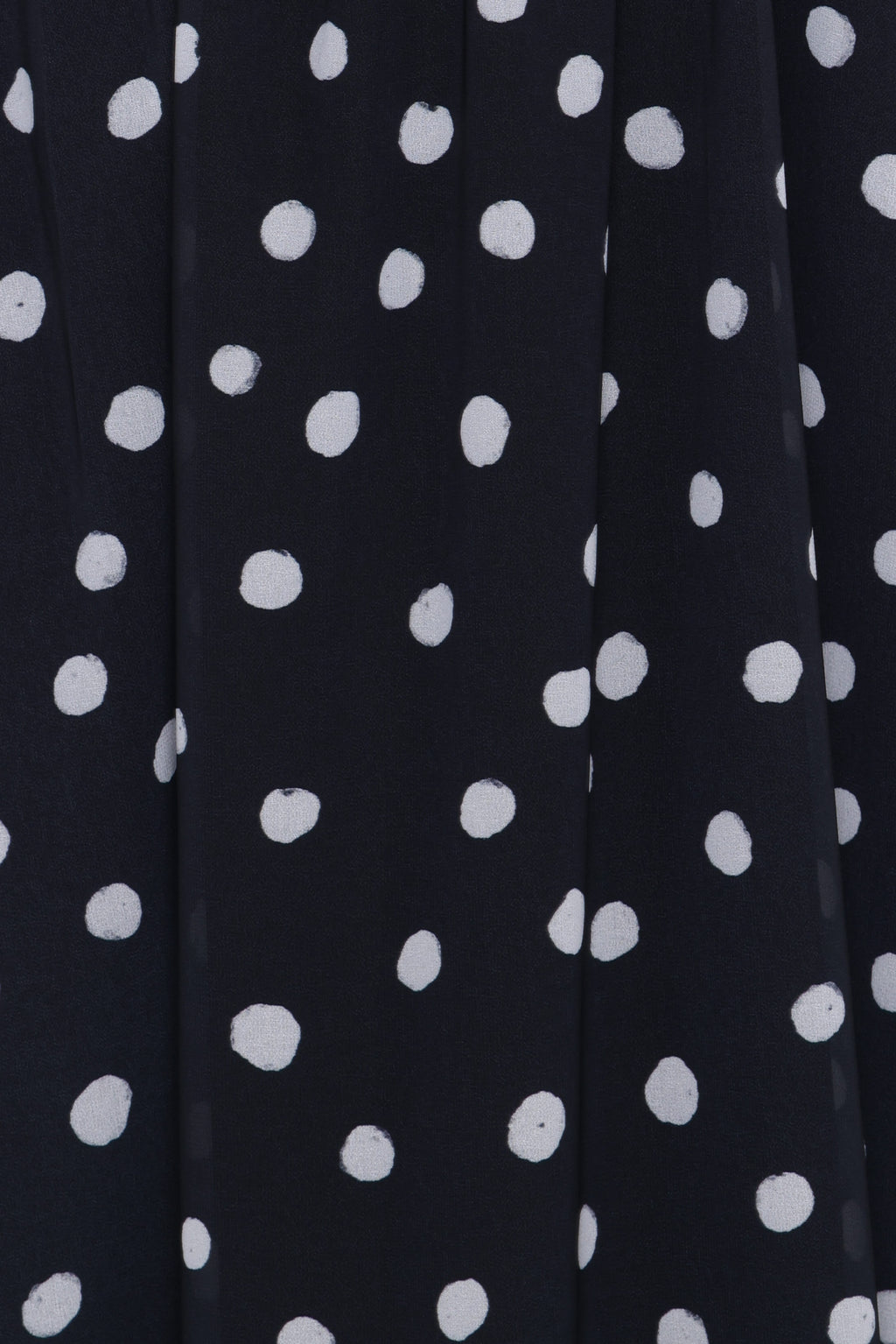 Strapless Maxi Dress - Black Polka Dot