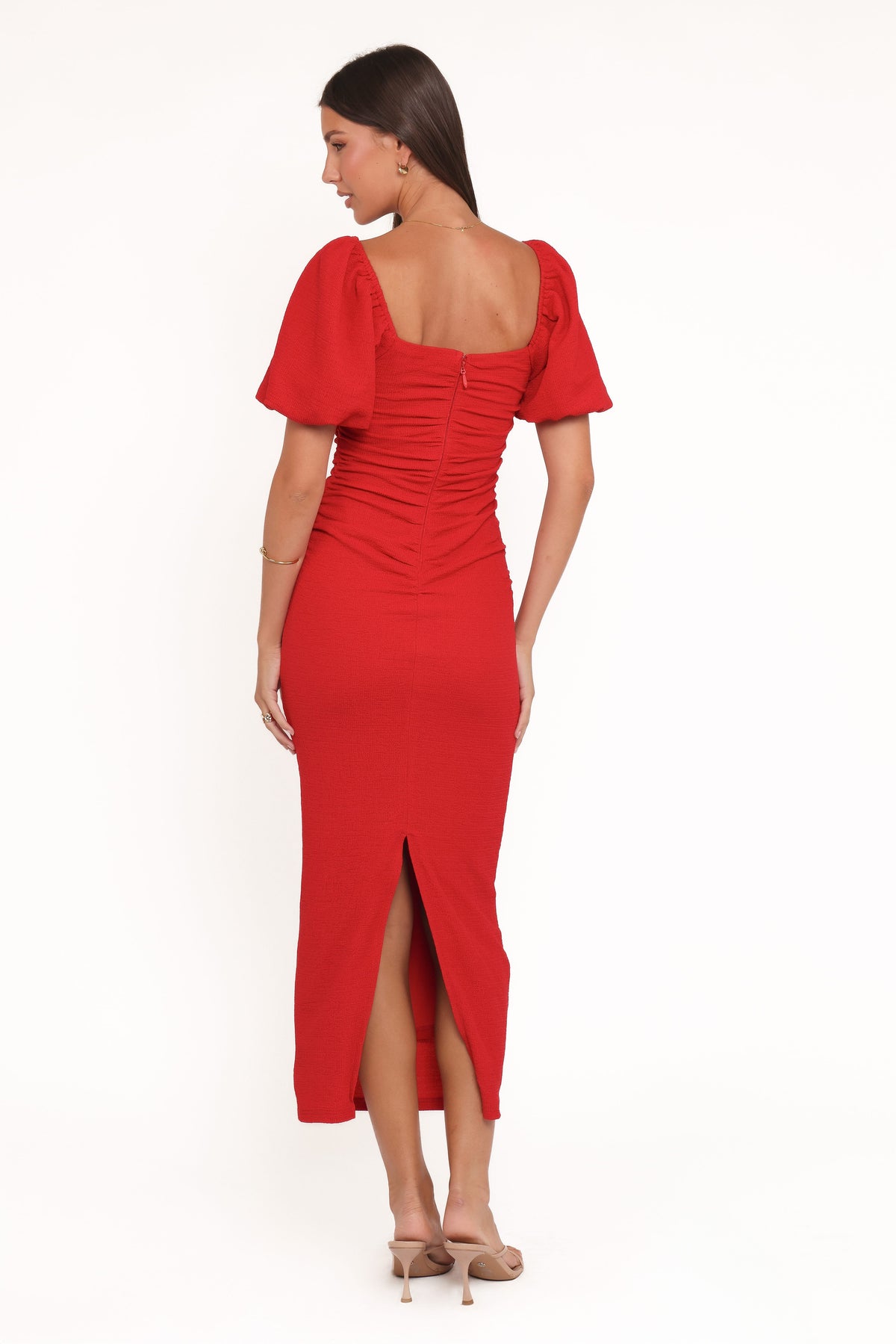 Midi Dress - Red Bodycon
