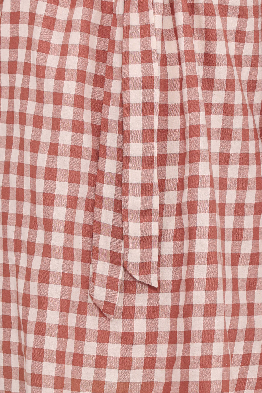 Mini Dress - Tan Gingham