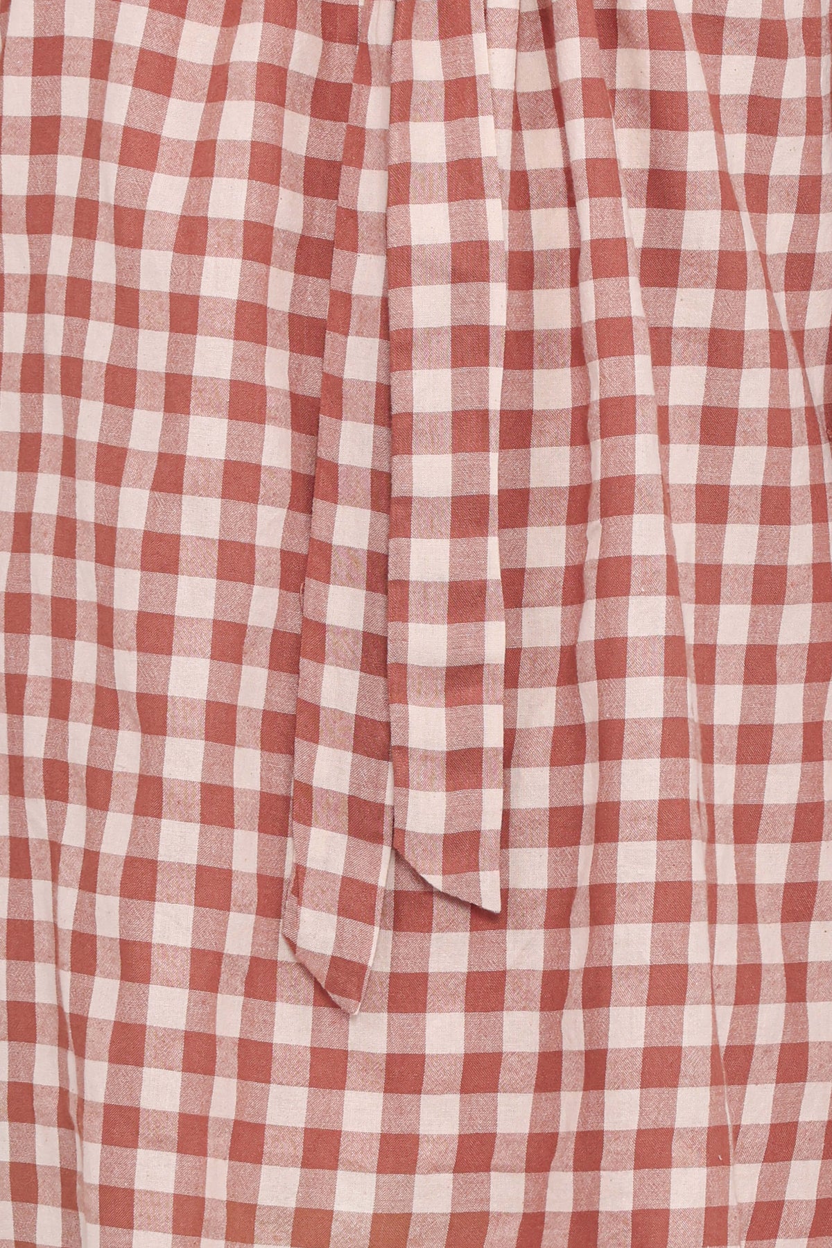 Mini Dress - Tan Gingham