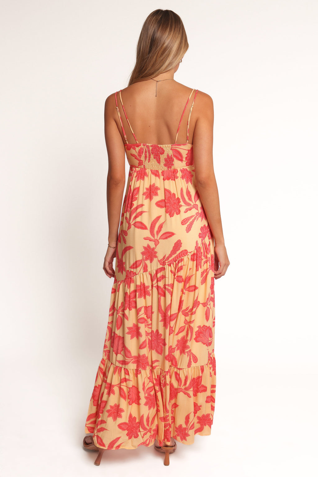 Maxi Dress - Red Floral