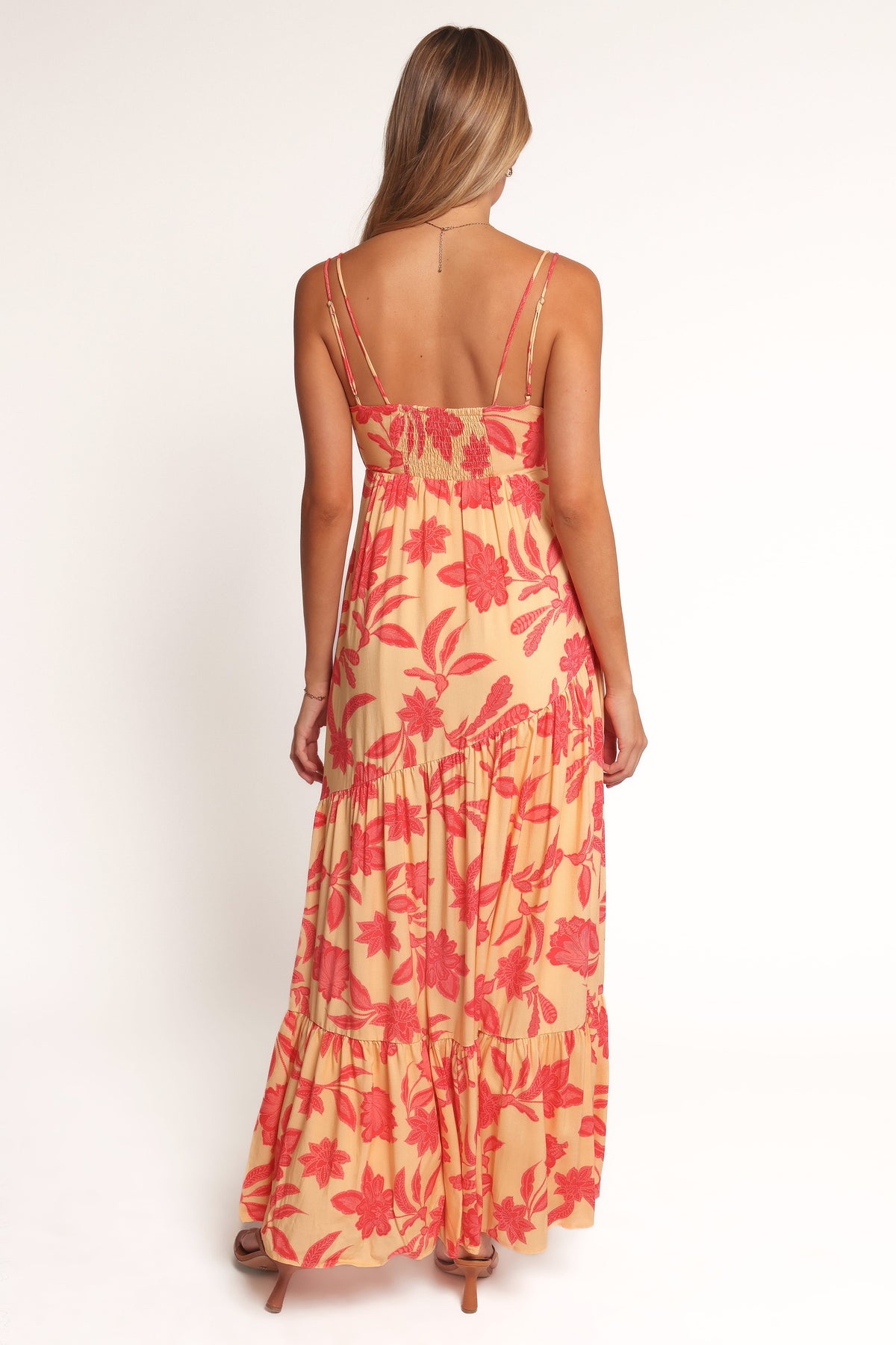 Maxi Dress - Red Floral