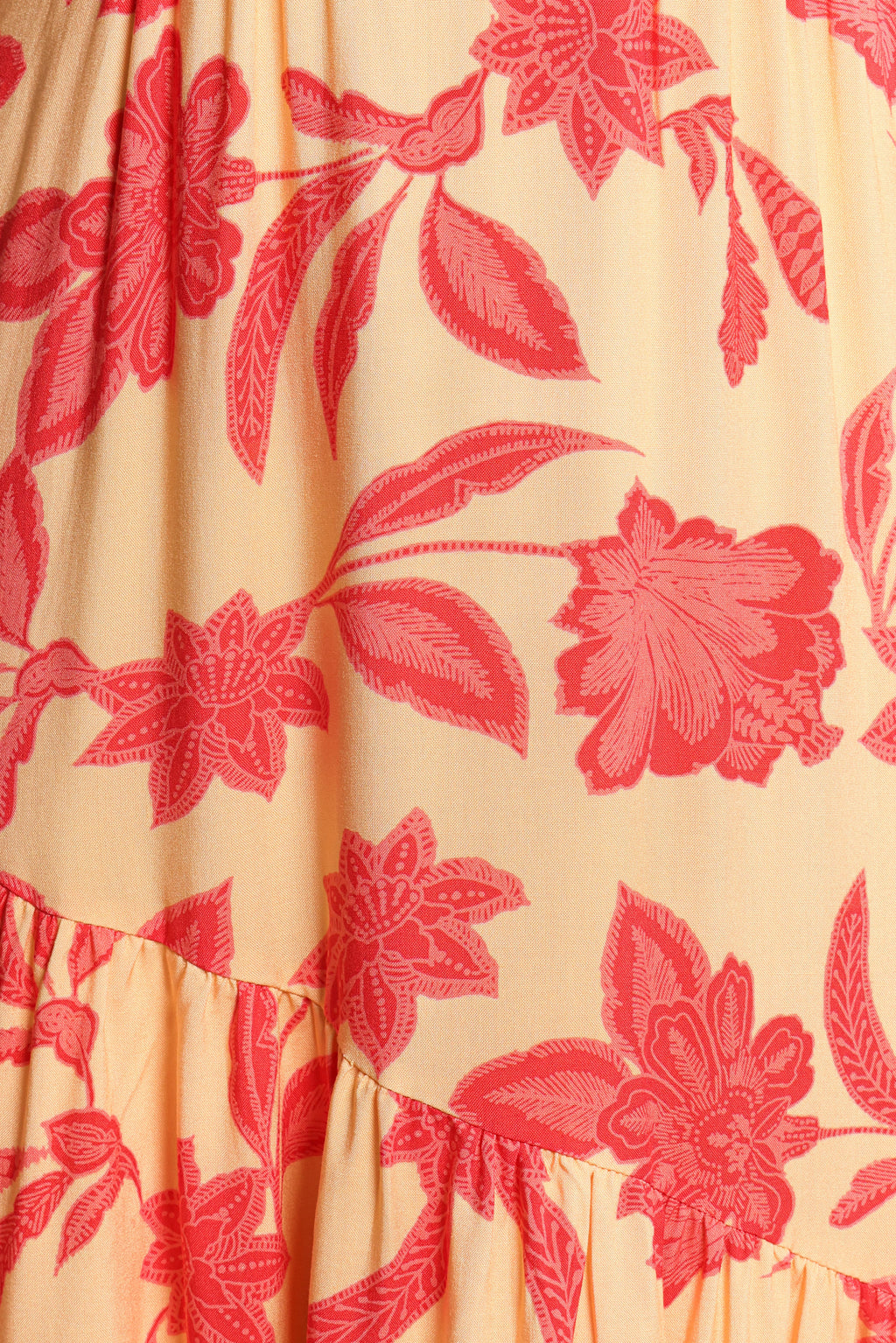 Maxi Dress - Red Floral