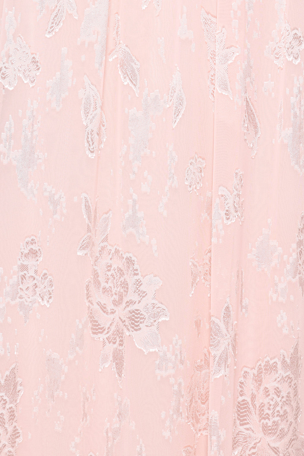Jacquard Maxi Dress - Pink Floral