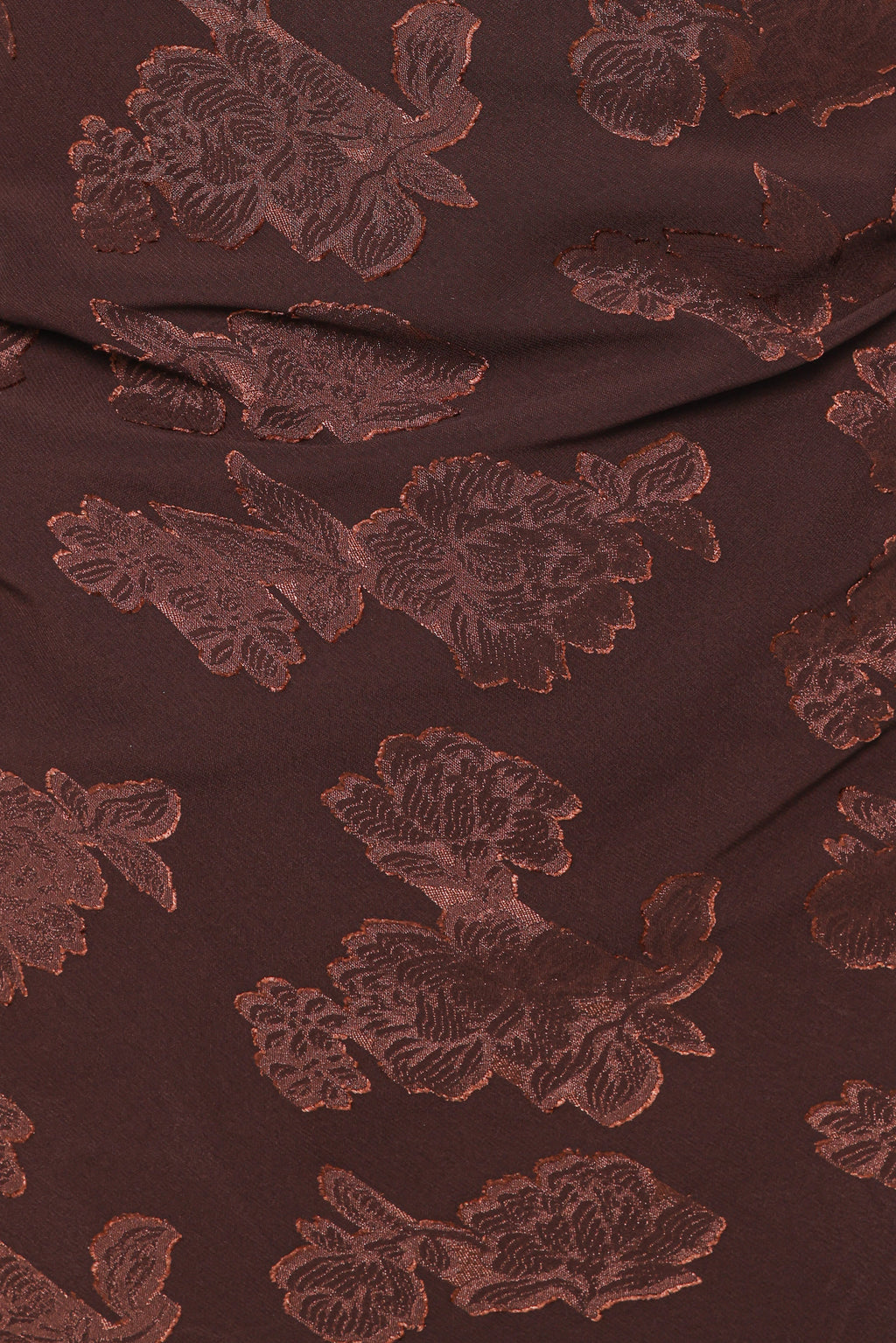 Halterneck Maxi Dress - Brown Floral