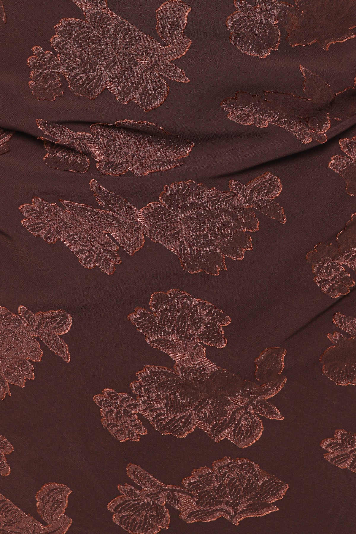 Halterneck Maxi Dress - Brown Floral