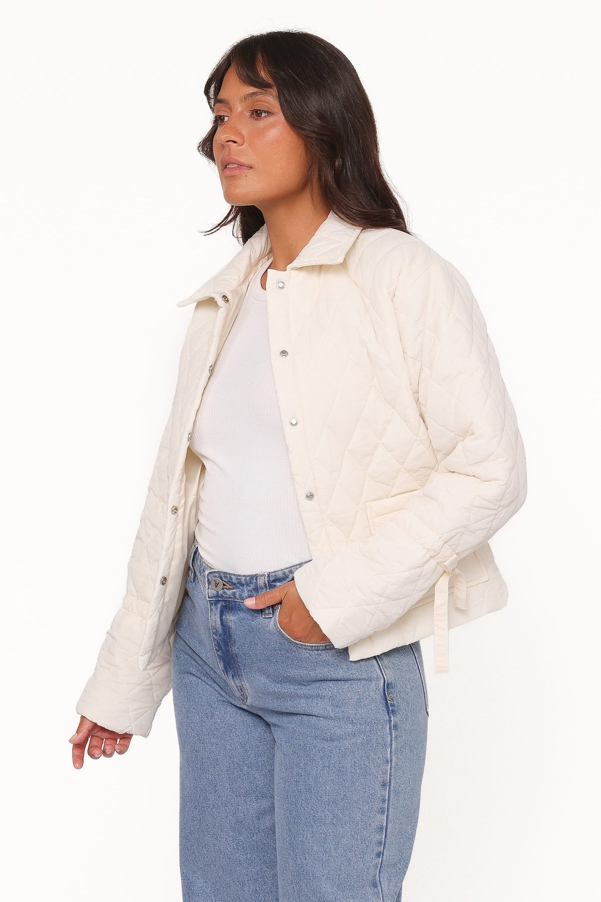 Quilted Jacket - Cream
