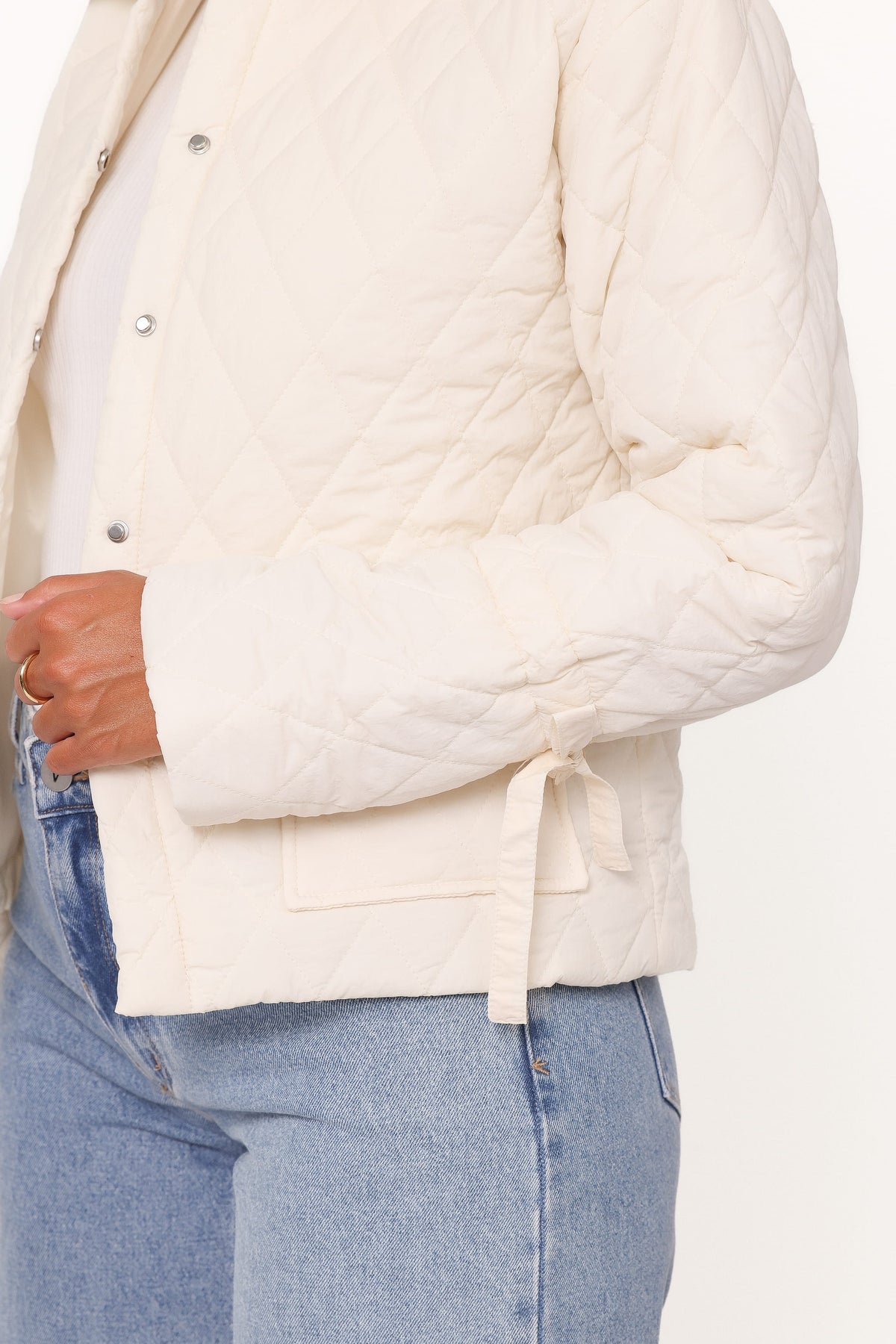 Quilted Jacket - Cream