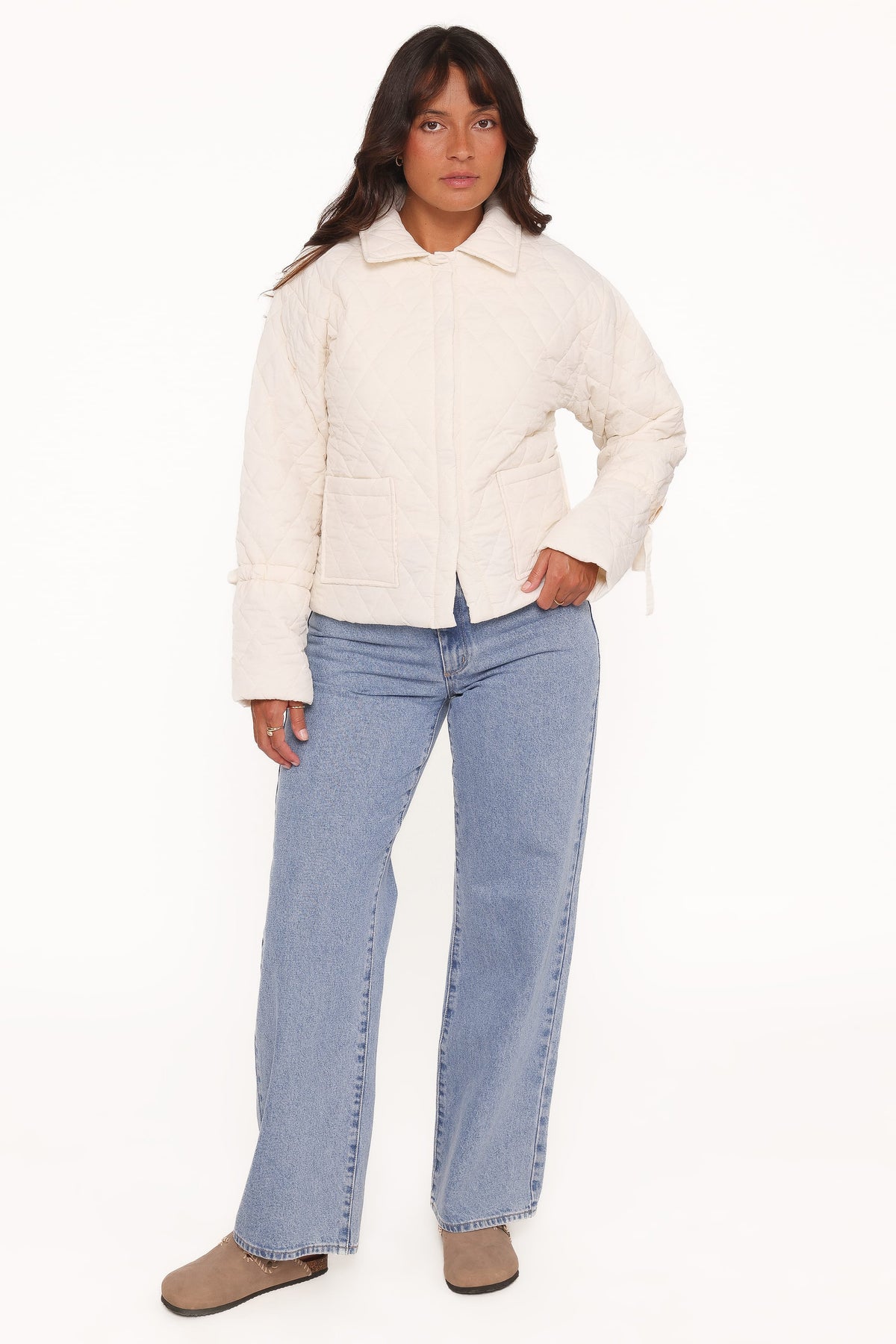 Quilted Jacket - Cream