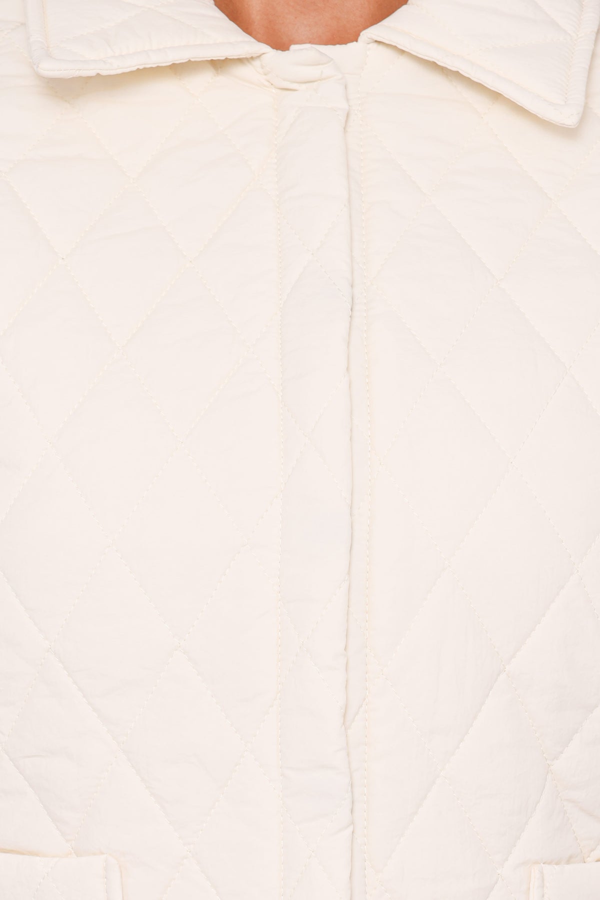 Quilted Jacket - Cream