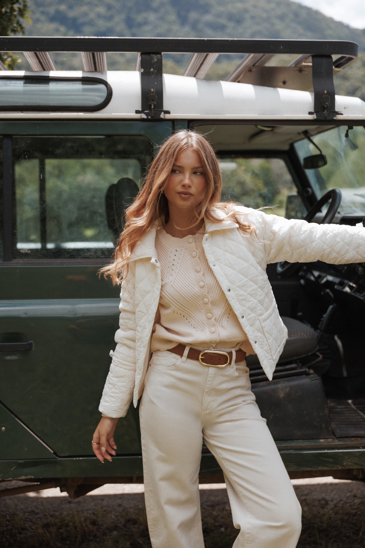 Quilted Jacket - Cream