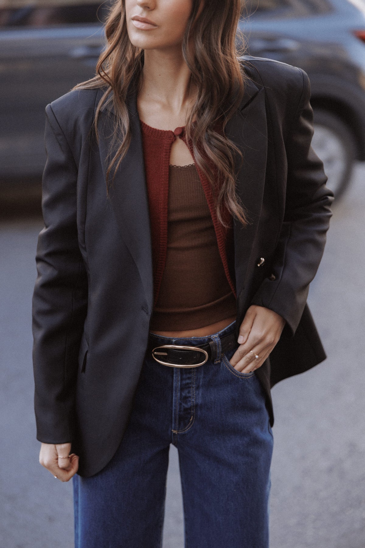black suit jacket