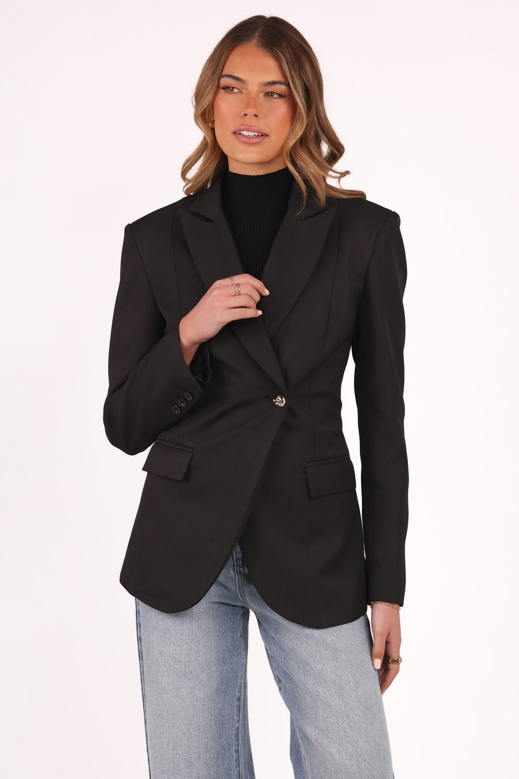 black suit jacket