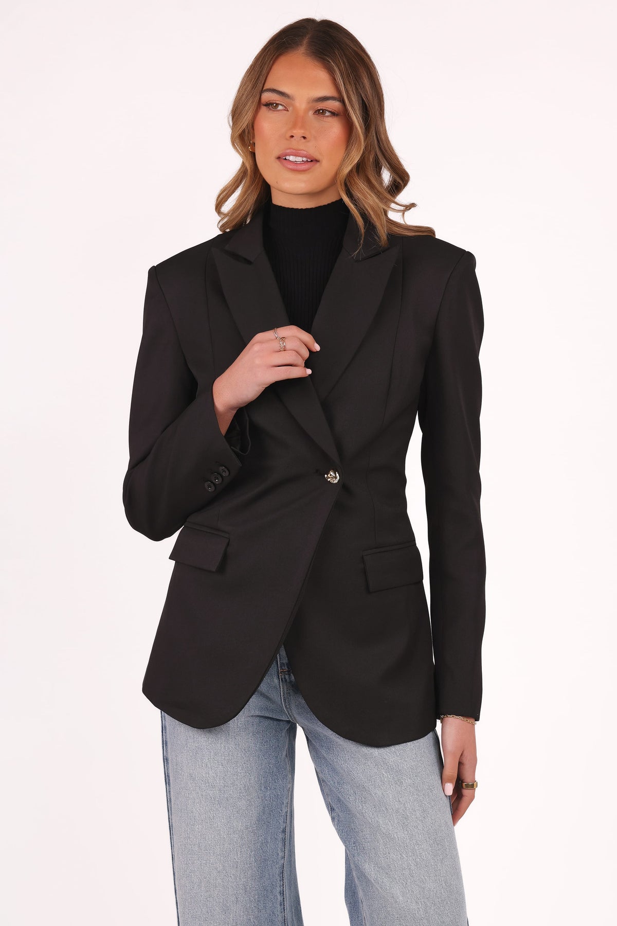 black suit jacket
