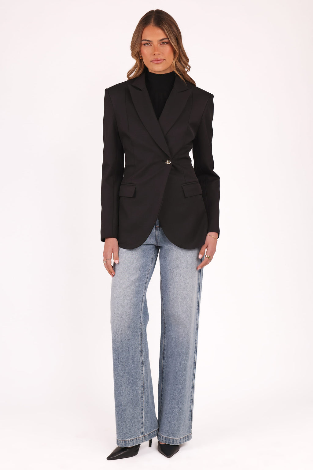 black suit jacket