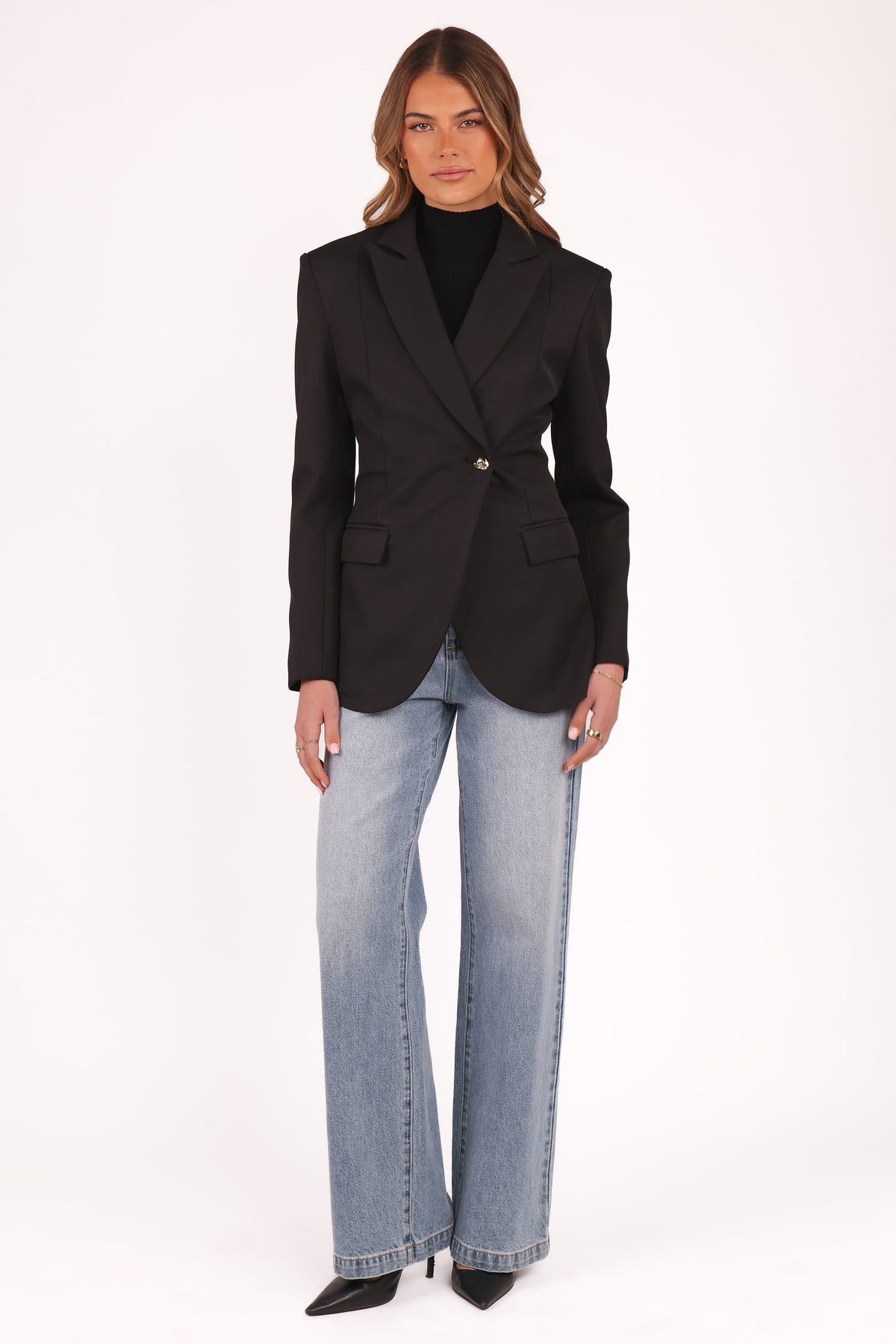 black suit jacket