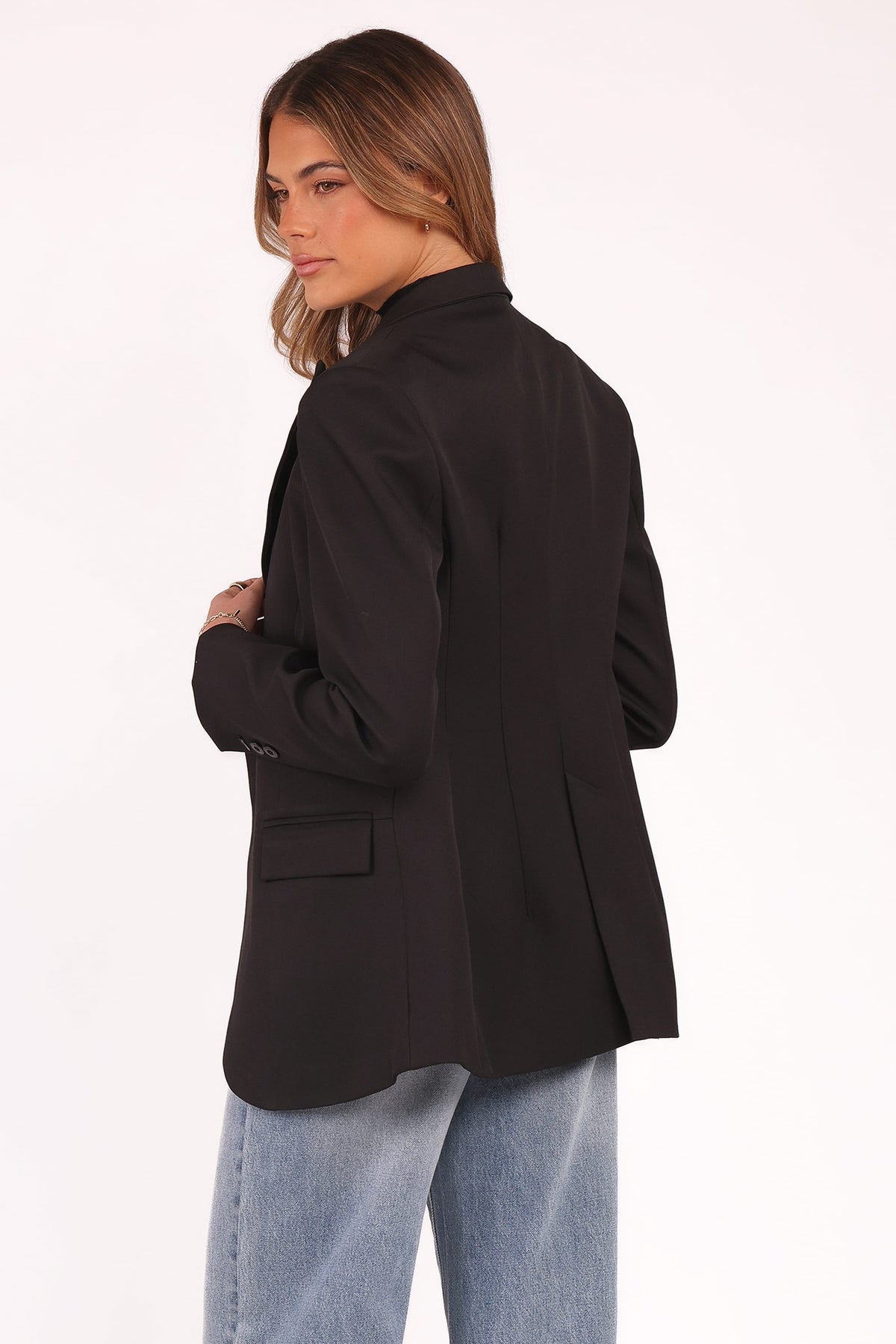 black suit jacket