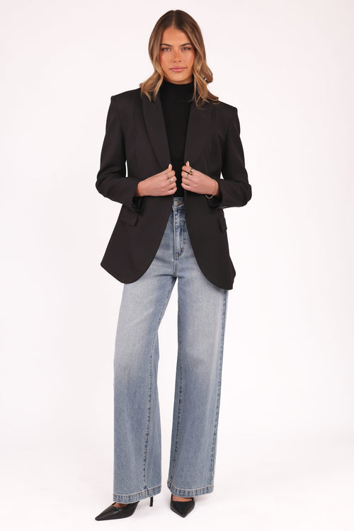 black suit jacket