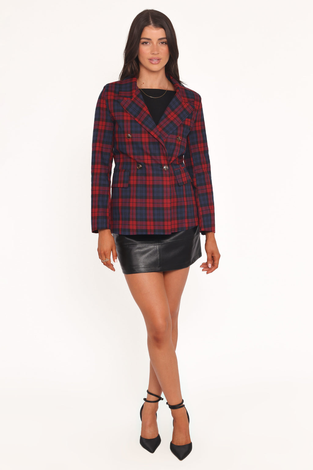 Blazer -  Red Plaid