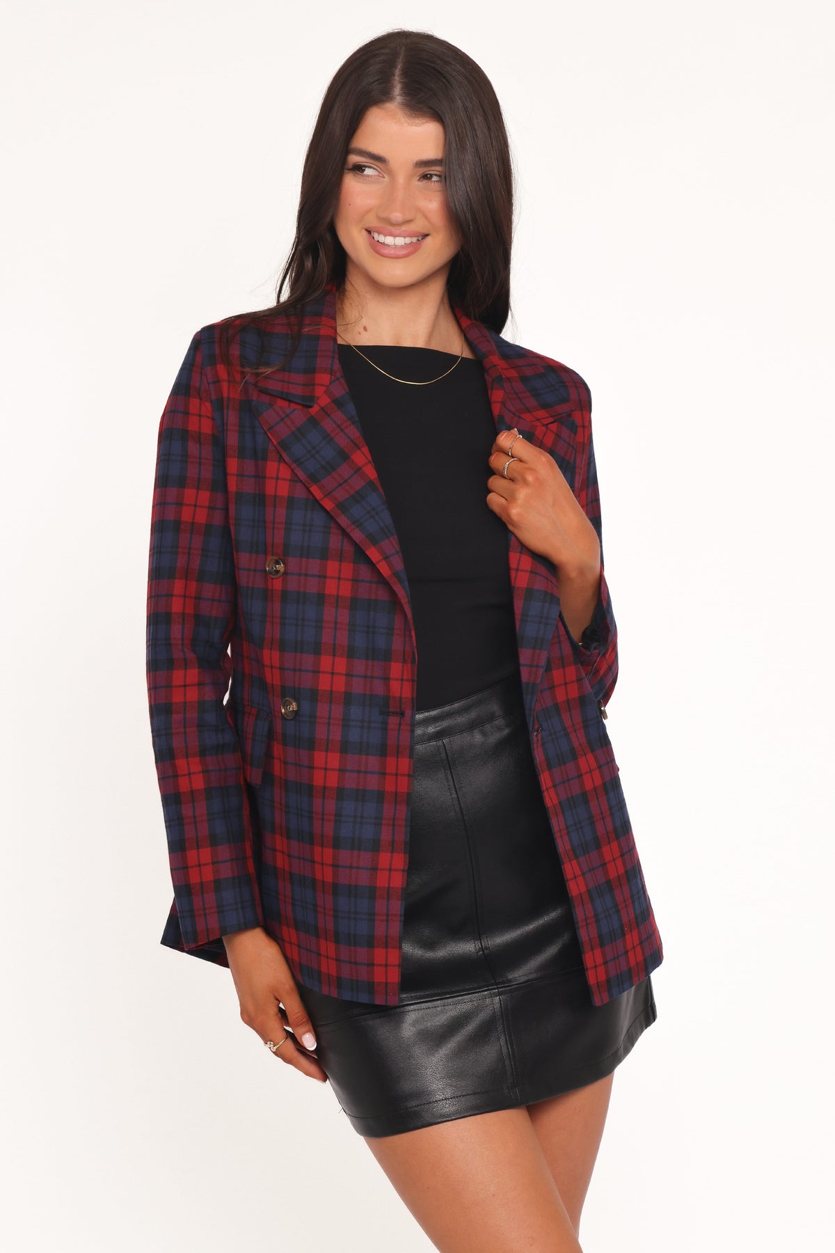 Blazer -  Red Plaid