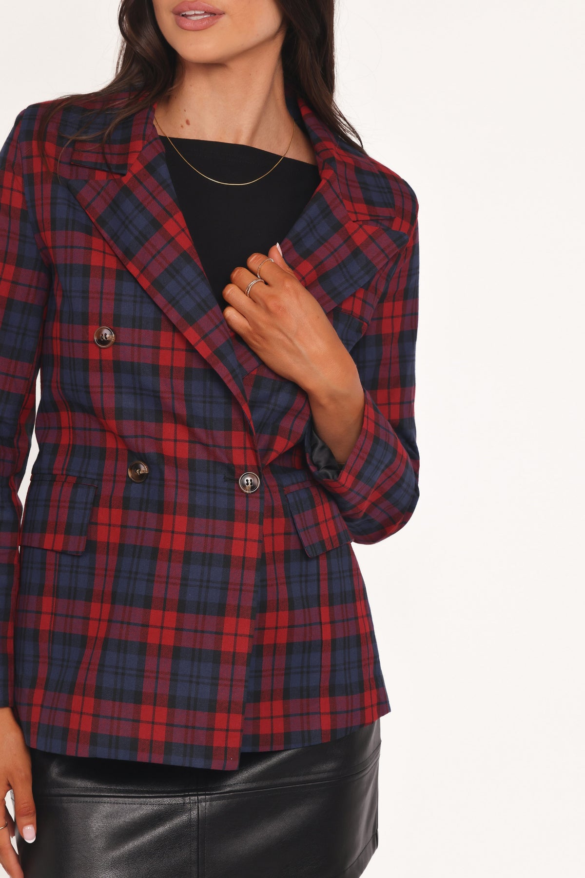 Blazer -  Red Plaid