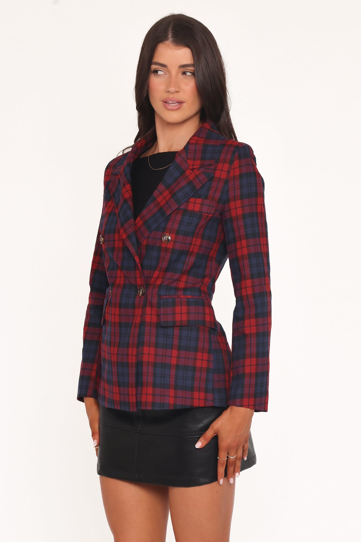 Blazer -  Red Plaid