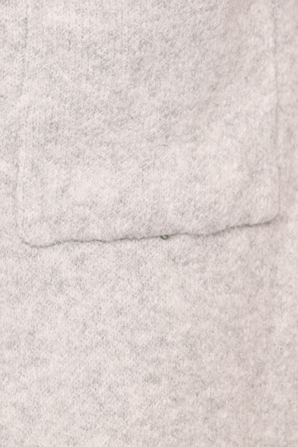 Contrast Trim Coatigan - Light Grey