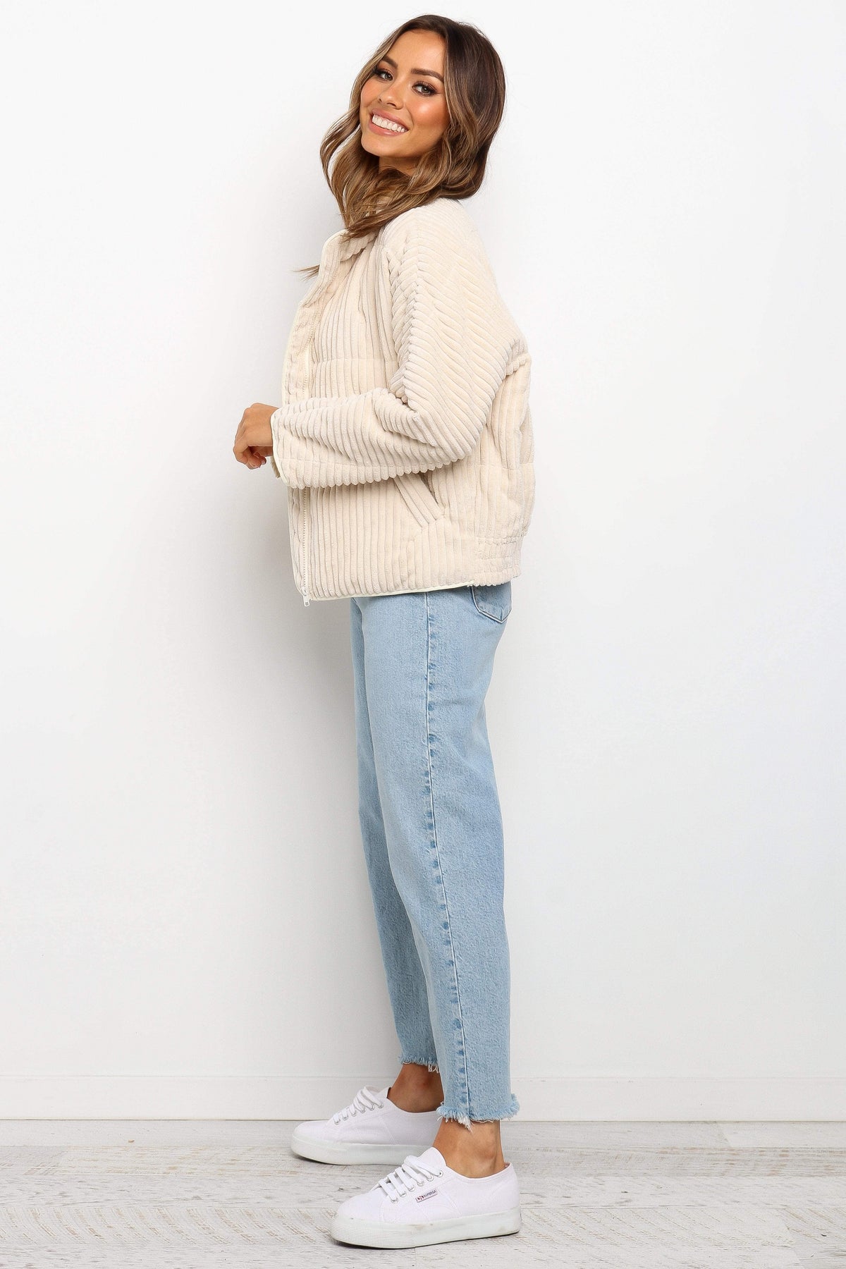 Corduroy Jacket - Beige
