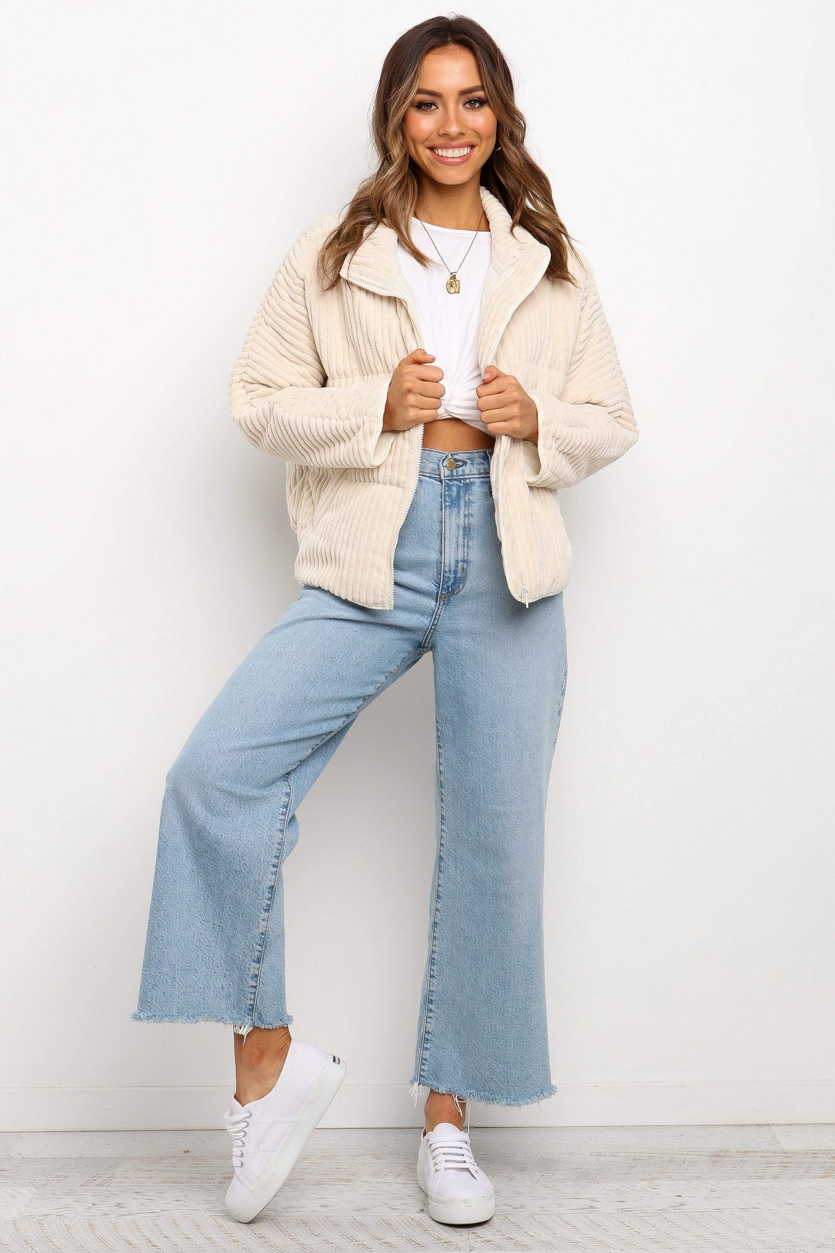 Corduroy Jacket - Beige