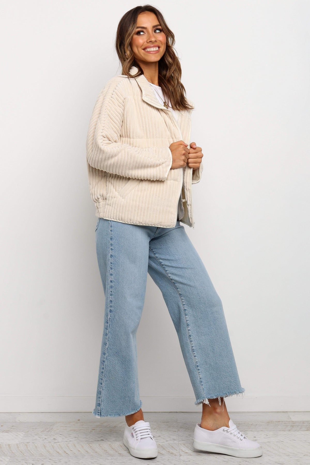 Corduroy Jacket - Beige