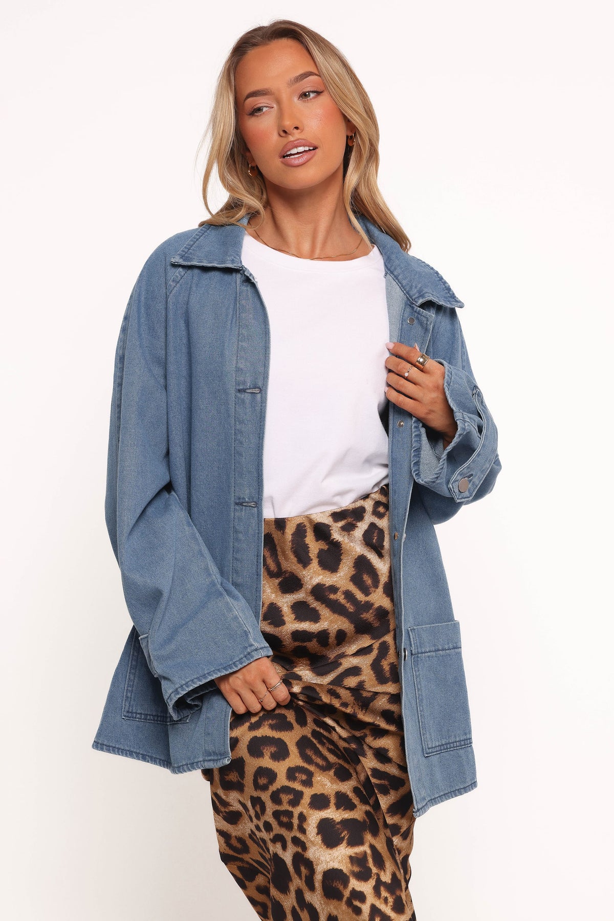 Oversized Denim Shacket