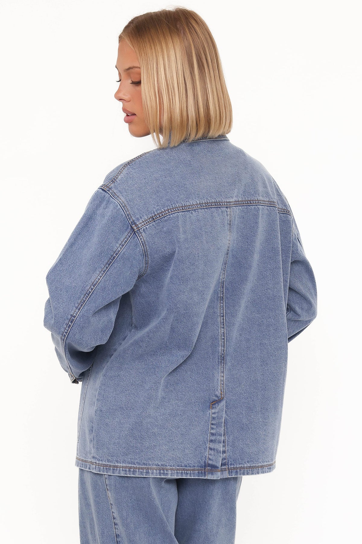 Denim Utility Jacket - Medium Wash